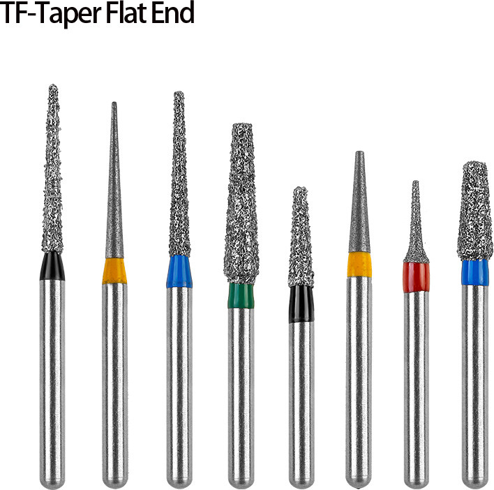 TF Type Dental Diamond Burs Dentistry Strawberries For High Speed Handpiece FG 1.6mm Dental Lab Polishing Endodontic